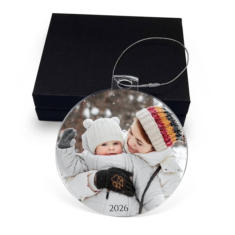 Family Photo Christmas Tree Acrylic Ornament