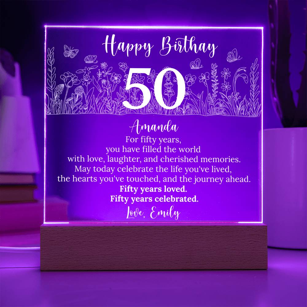 Acrylic Square Plaque
