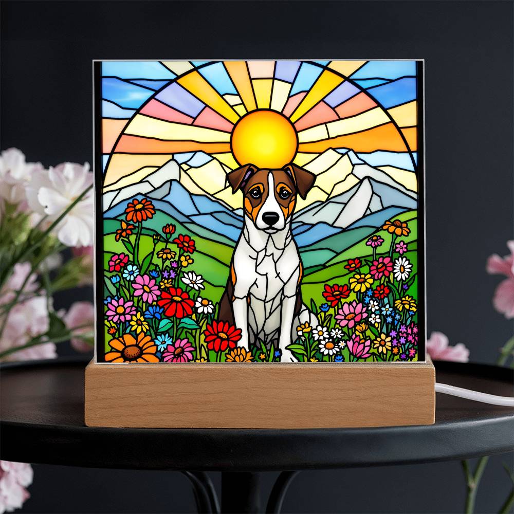 Jack Russel Dog Lighted Plaque