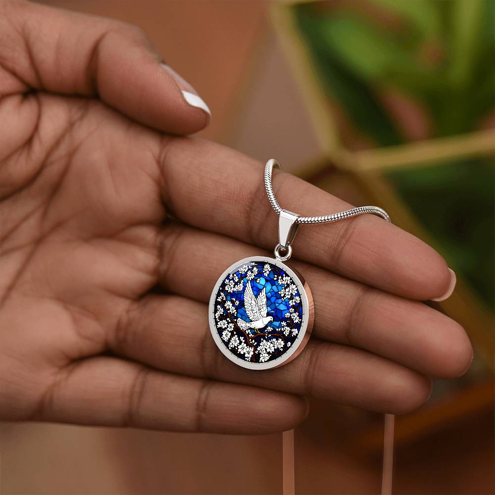 Personalized Dove Pendant Necklace