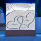 Names In The Sand Petite Ribbons Plaque & Necklace Gift Set-[Heartfelt Family Gift]
