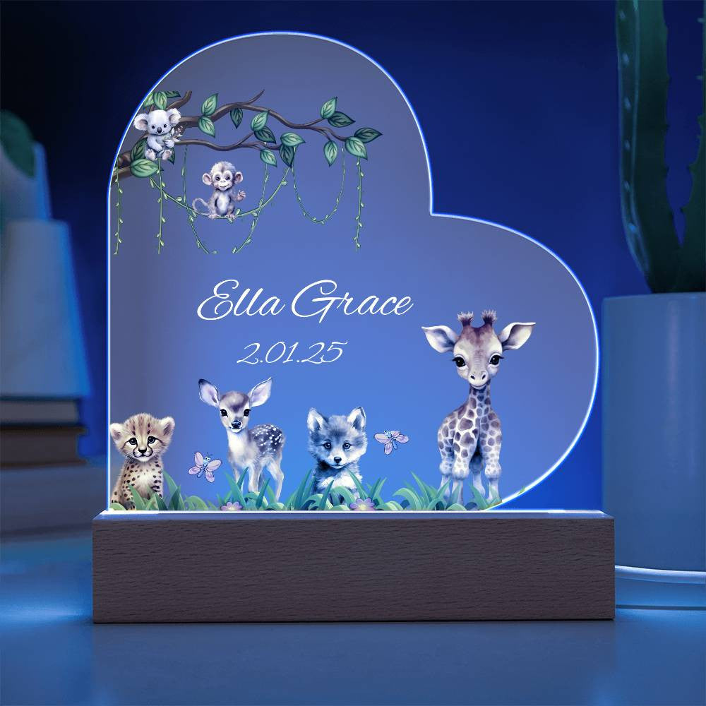 Childrens Woodland Animals Nightlight-[Heartfelt Family Gift]