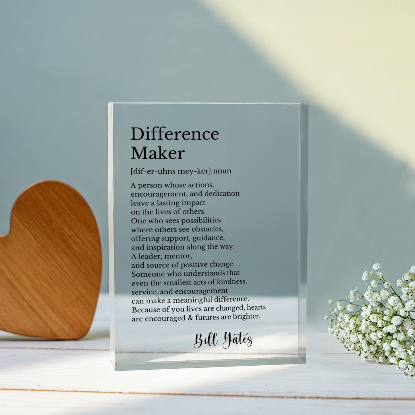 Difference Maker Plaque