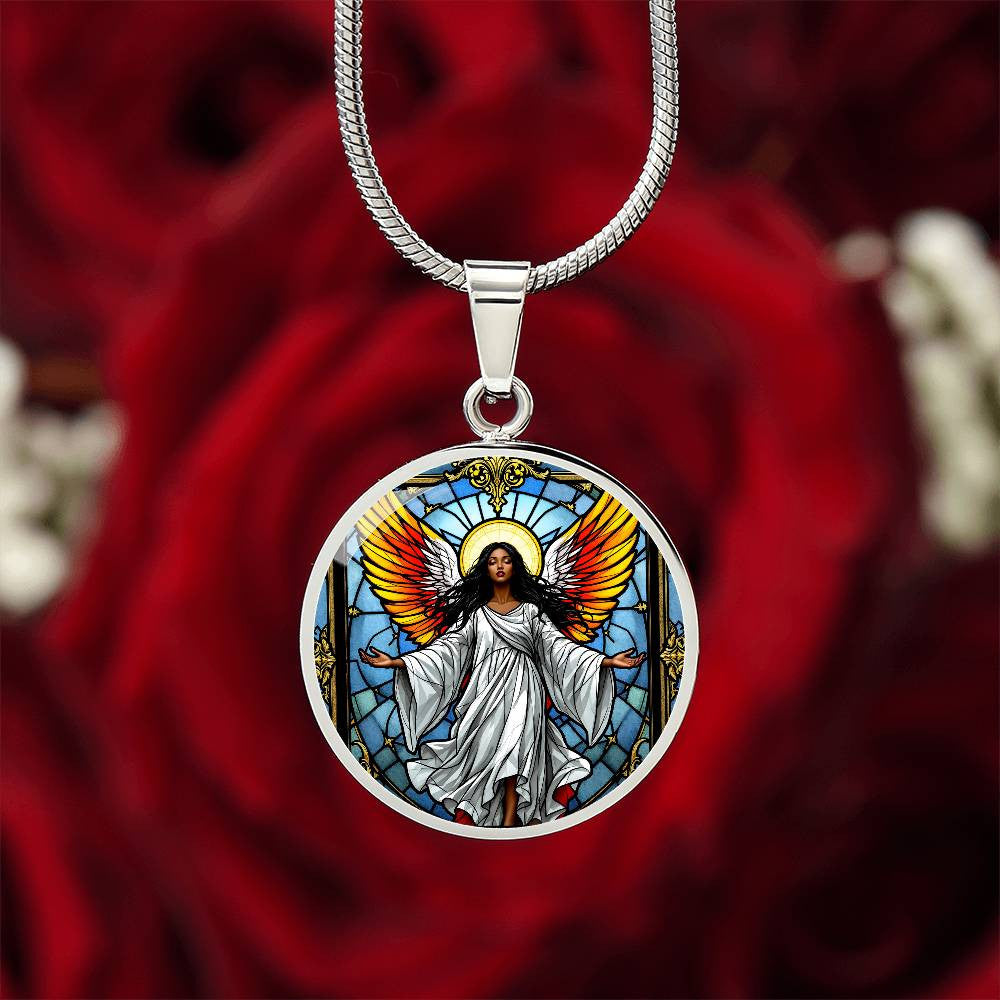 Guardian Angel Necklace with Engraving-[Heartfelt Family Gift]