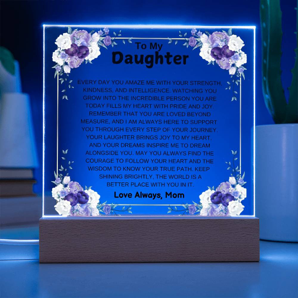 To My Daughter Plaque Gift-[Heartfelt Family Gift]