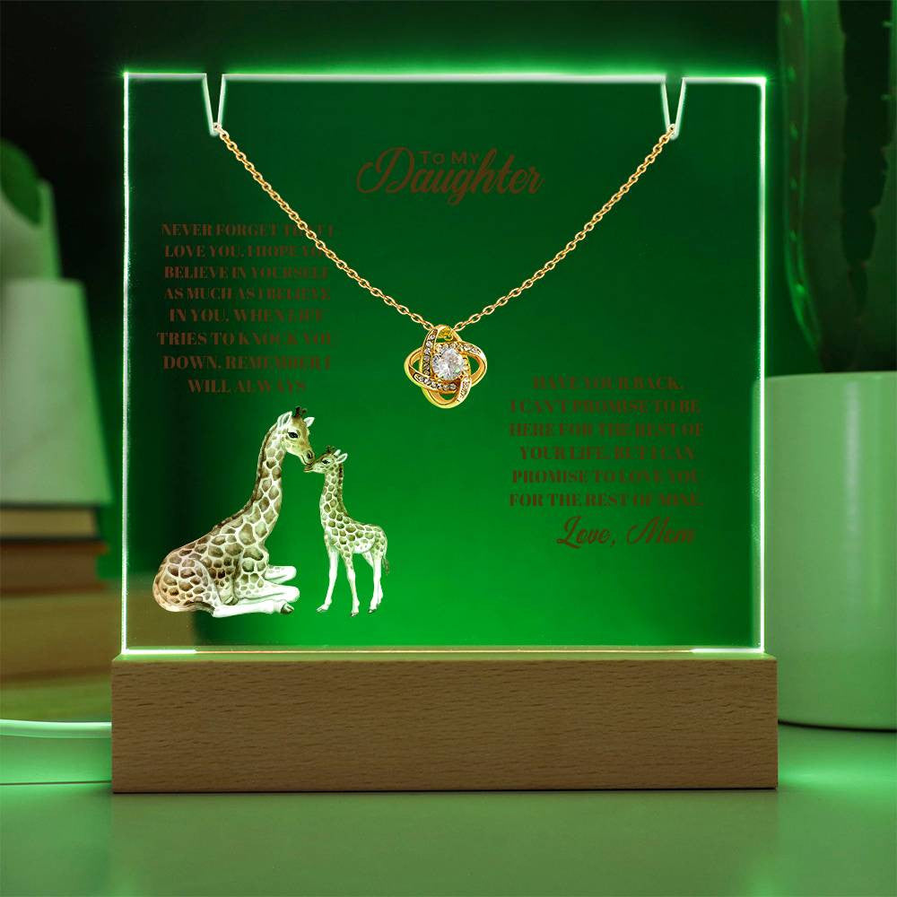 Daughter  Keepsake Acrylic Bundle (Love Knot)-[Heartfelt Family Gift]