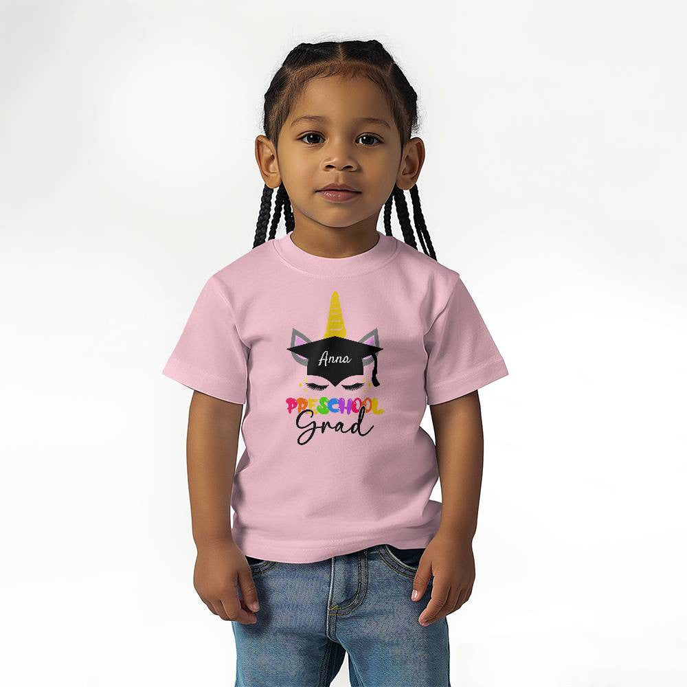 Personalized Name Preschool Graduation T-shirt-[Heartfelt Family Gift]