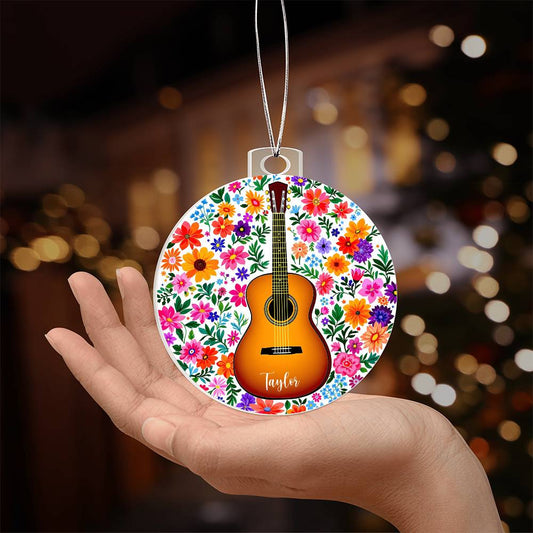Personalized Acoustic Guitar Ornament