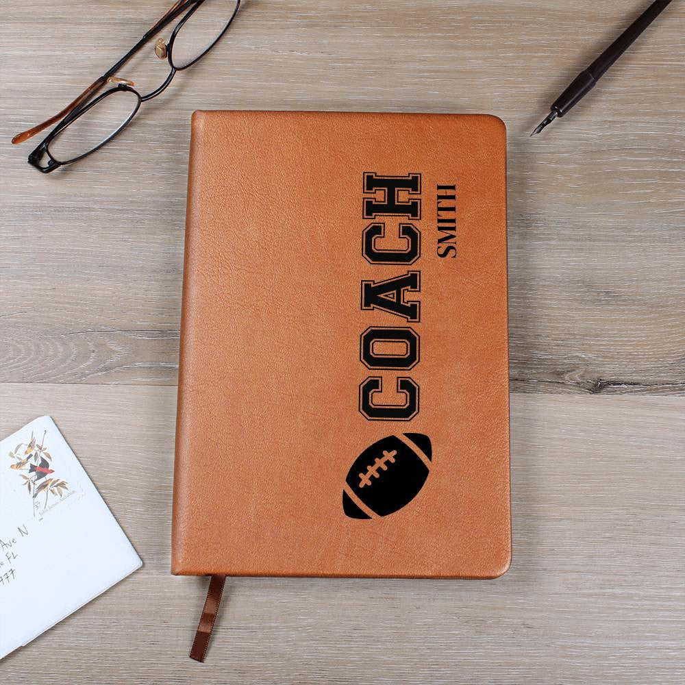 Personalized Football Coach Journal-[Heartfelt Family Gift]