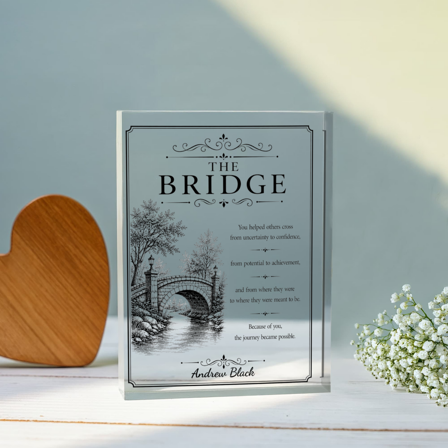 The Bridge Thank You Plaque Gift