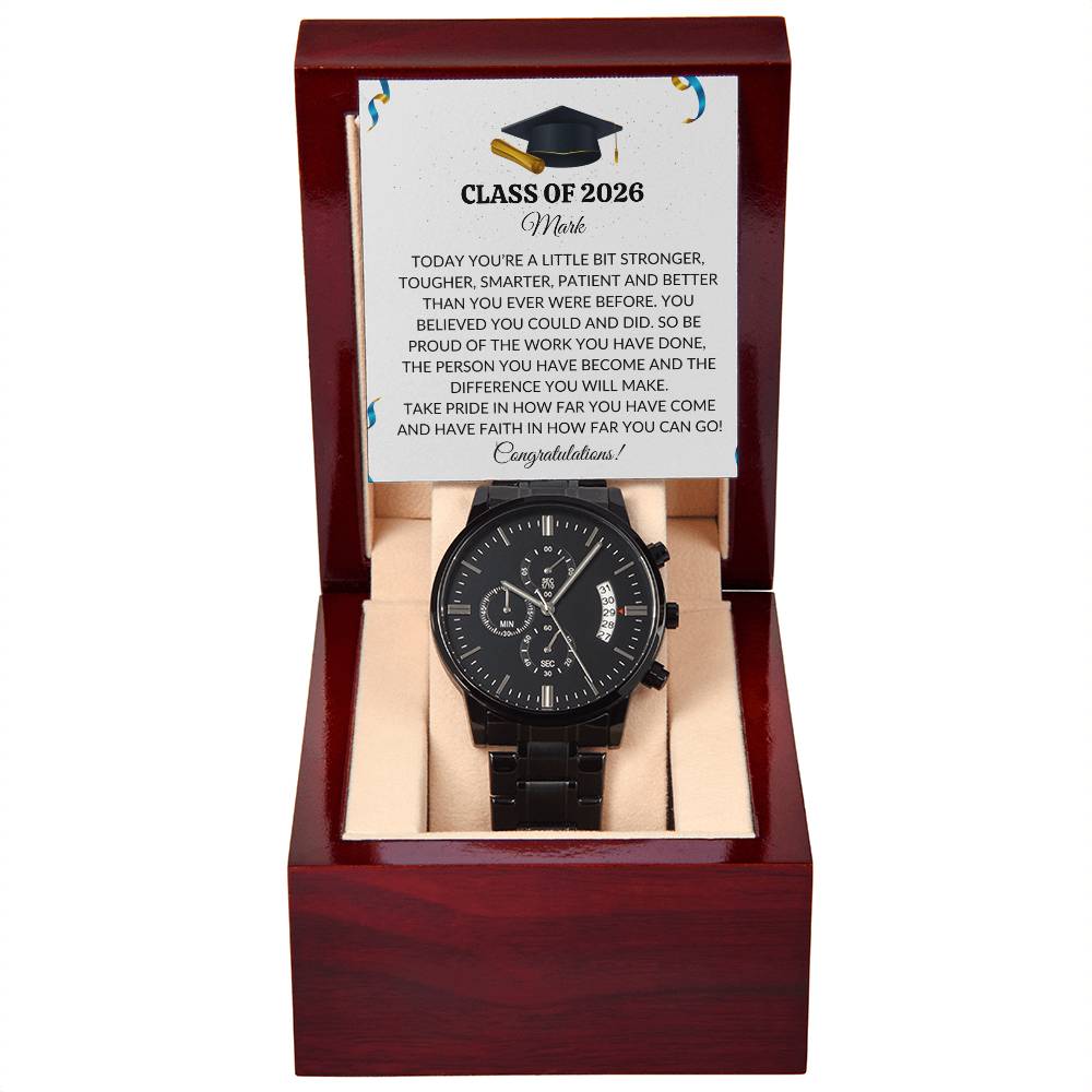 Class of 2026 Graduation Gift Chronograph Watch