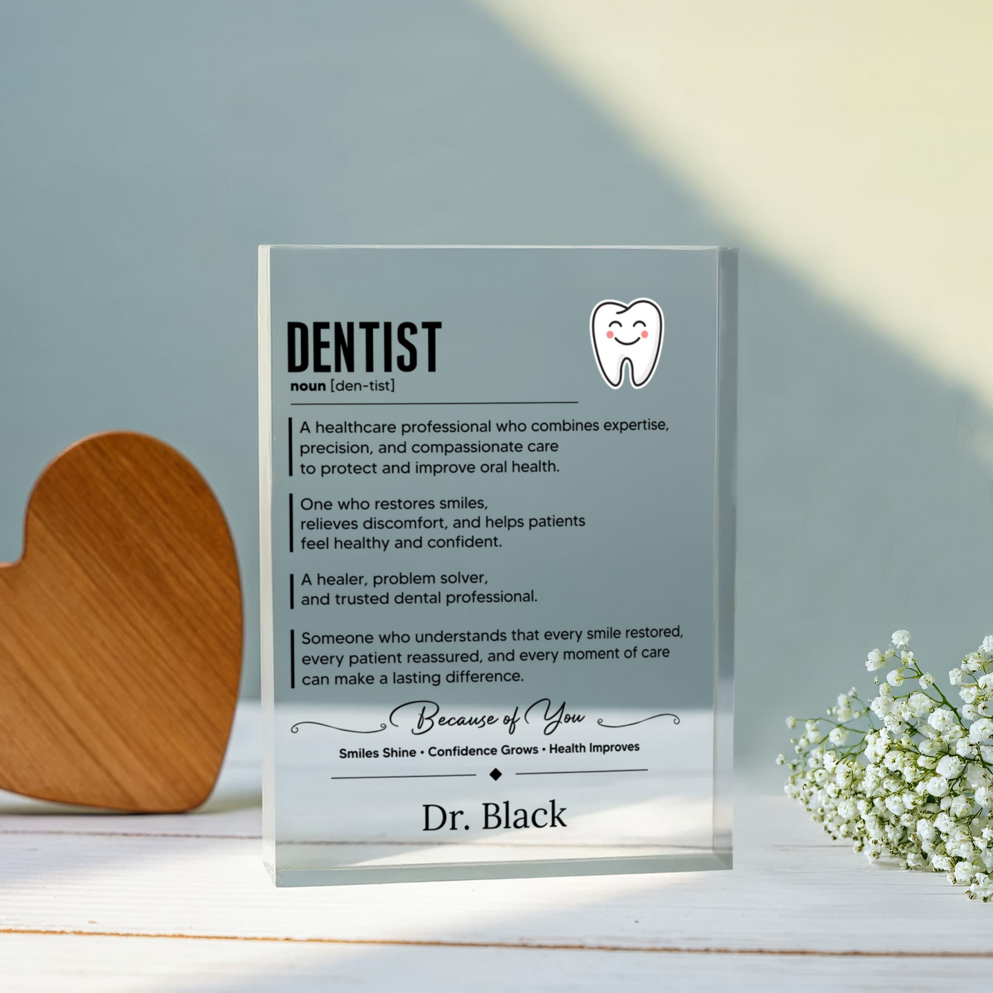 Dentist Appreciation Gift Plaque