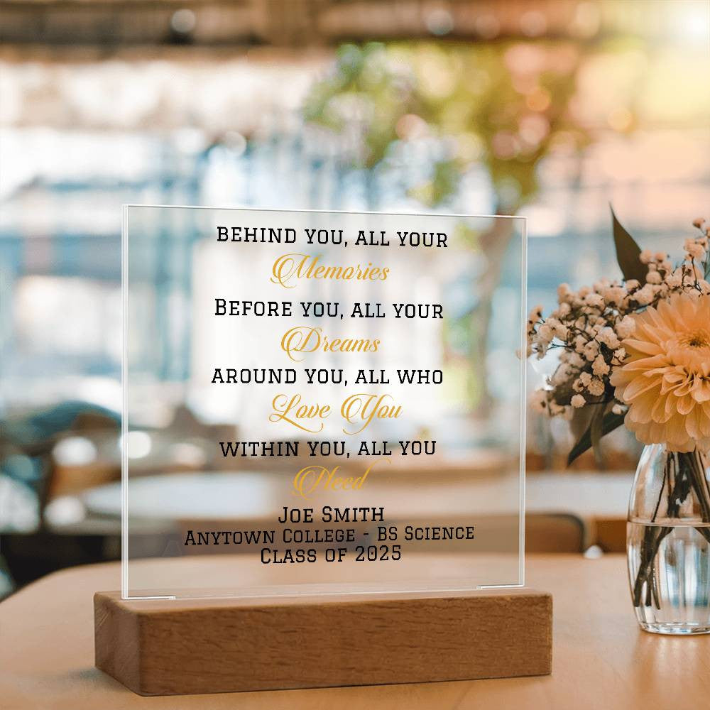 Class of 2025 Graduation Gift Plaque-[Heartfelt Family Gift]