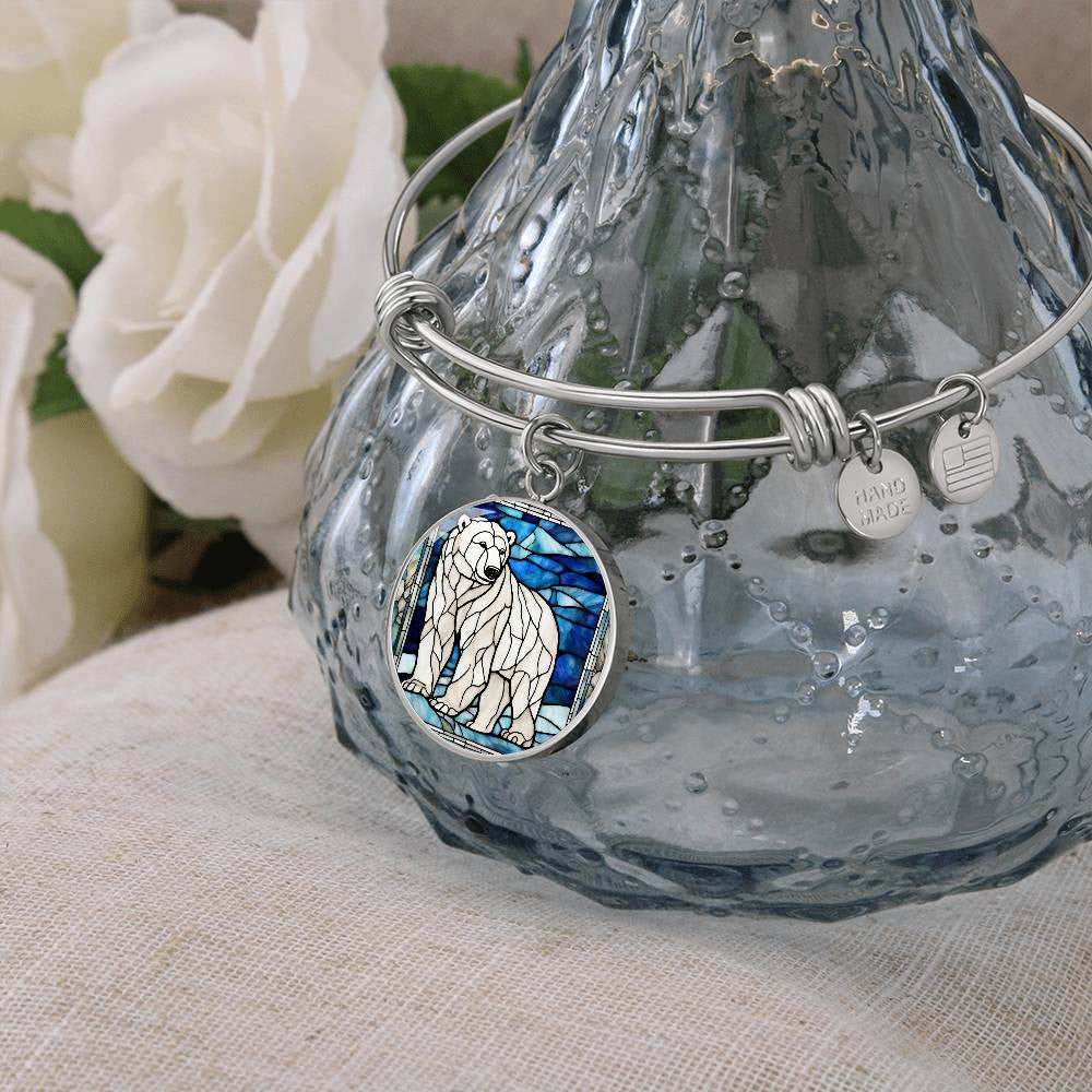 Polar Bear Necklace or Bangle Bracelet-[Heartfelt Family Gift]