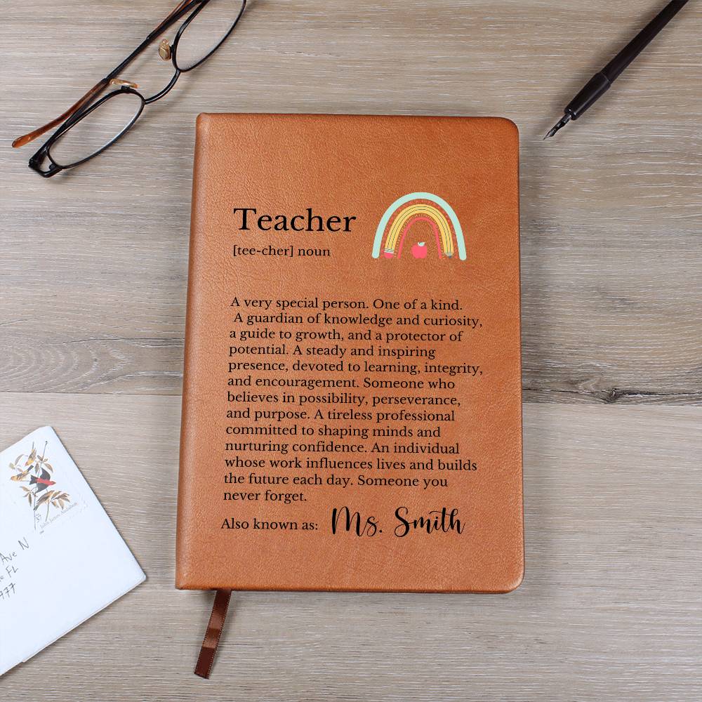 Personalized Teacher Definition Journal