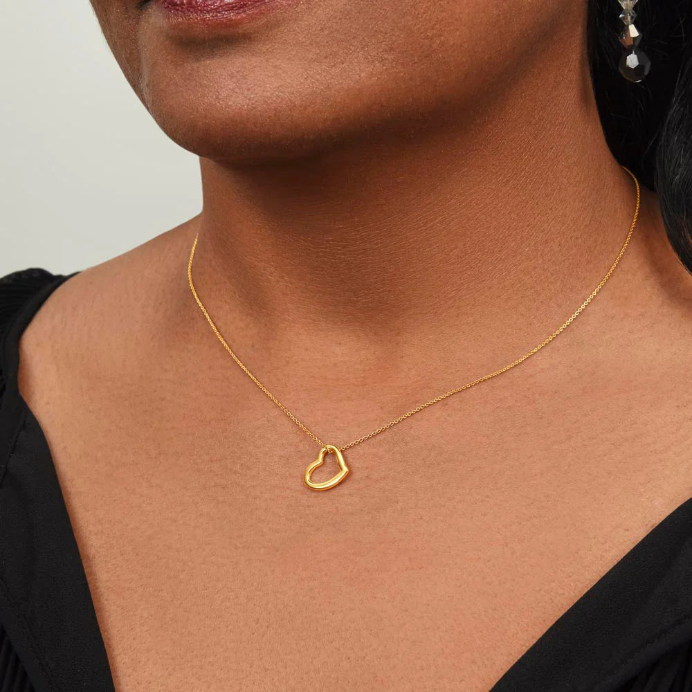 6th Grade Graduation Gift Gold Heart Necklace-[Heartfelt Family Gift]