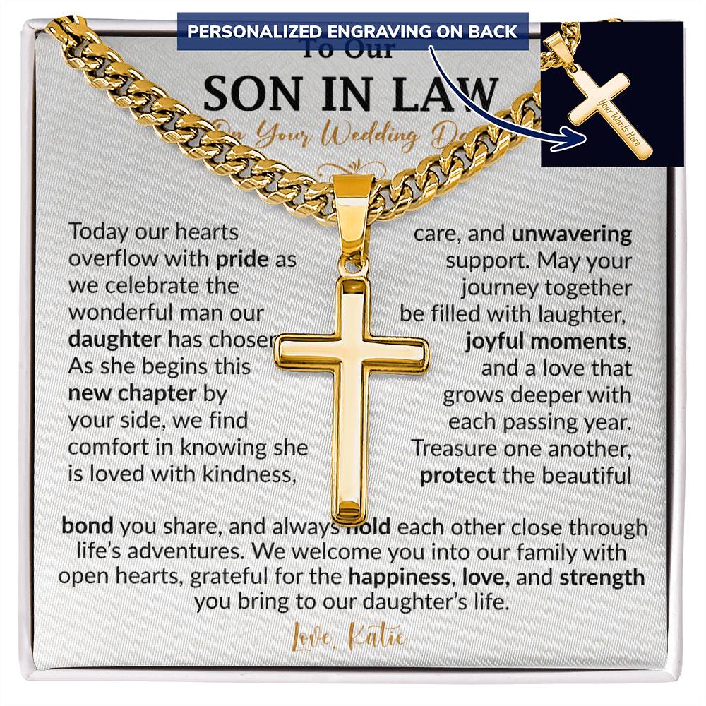 To Our Son in Law On Your Wedding Day