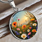 Wildflowers Engraved Necklace-[Heartfelt Family Gift]
