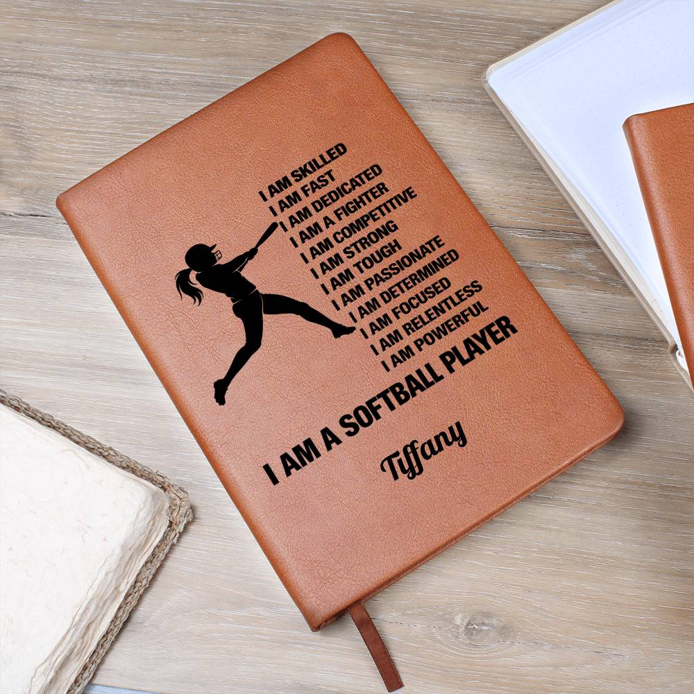 Personalized Softball Player Affirmation Journal