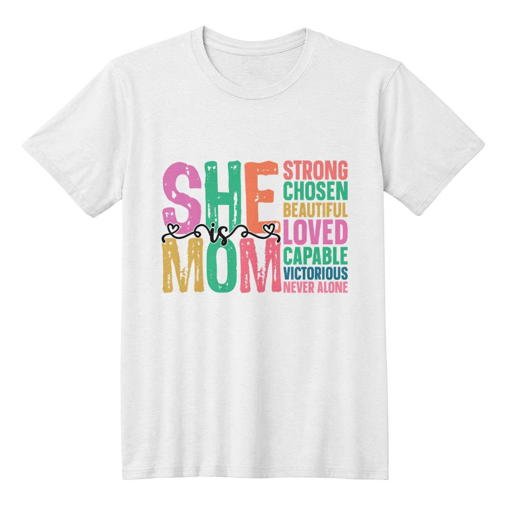 She Is Mom T-Shirt-[Heartfelt Family Gift]