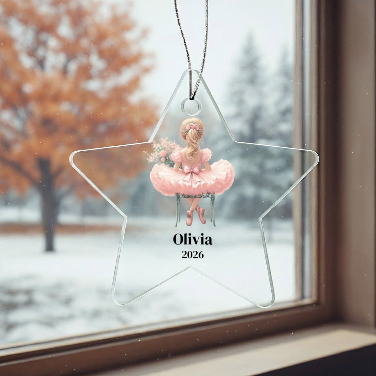 Ballerina Dance Recital Christmas Star Ornament