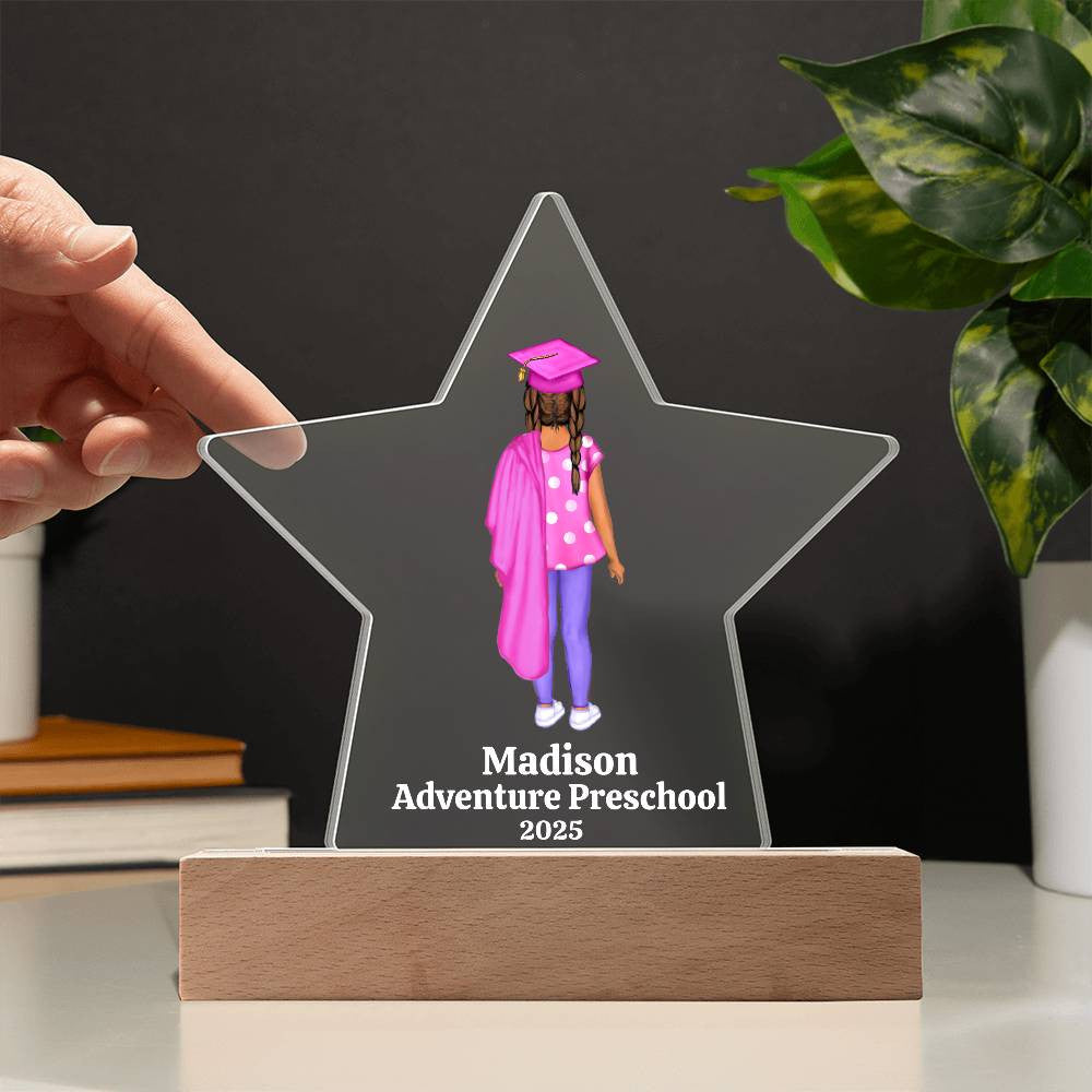 Preschool Graduation Star Plaque
