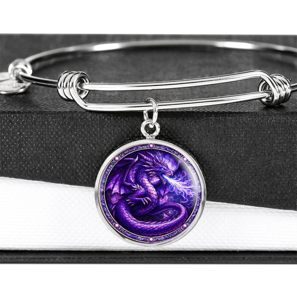Personalized Purple Engraved Necklace Bracelet or Keychain