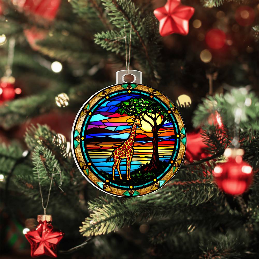 Jungle Safari Animals Christmas Ornament