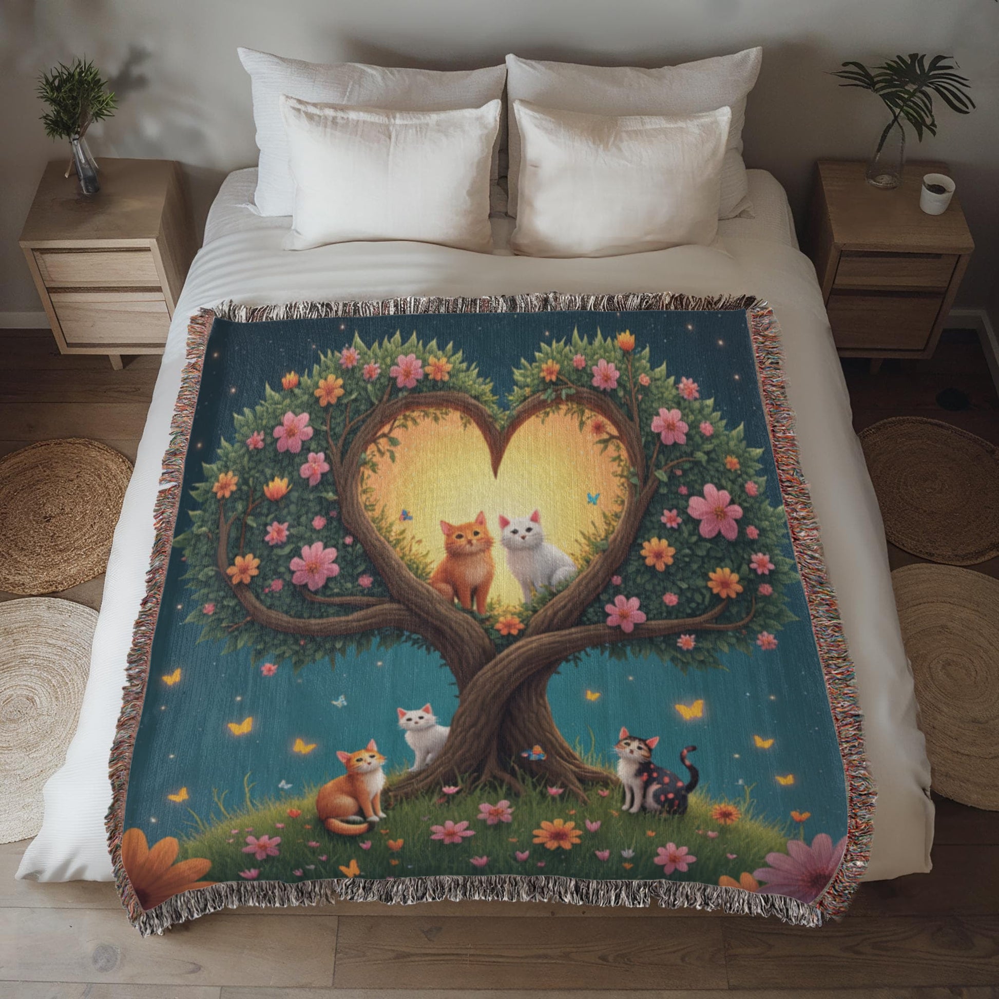 Heirloom Artwork Woven Blanket (Portrait)-[Heartfelt Family Gift]