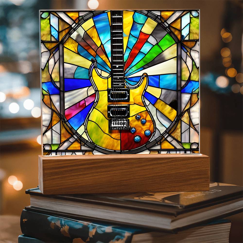 Electric Guitar Acrylic Plaque