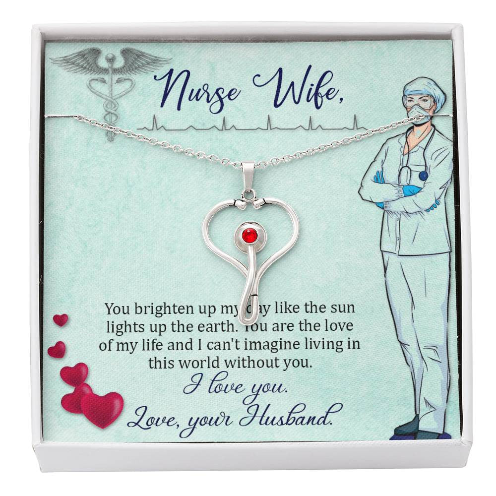 Nurse wife Stethoscope Necklace Gift-[Heartfelt Family Gift]