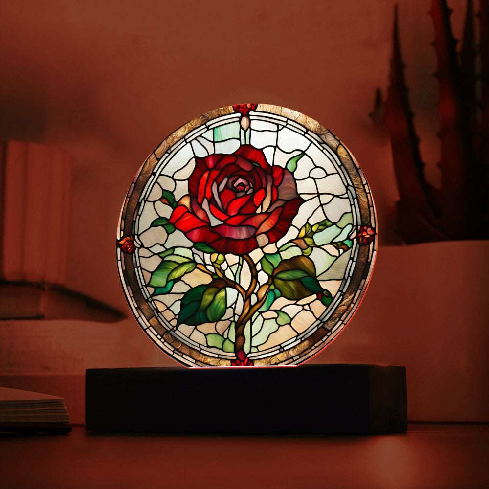 Rose Acrylic LED Home Decor Nightlight-[Heartfelt Family Gift]