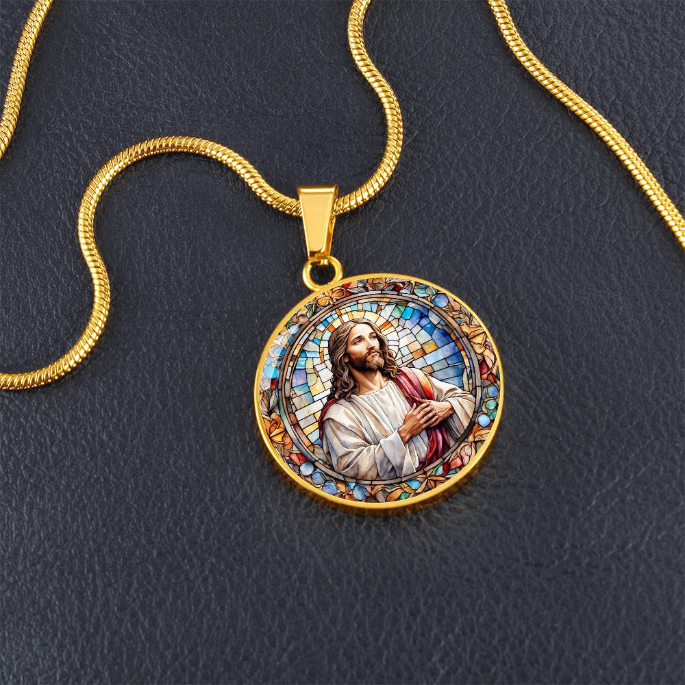 Jesus Pendant Necklace in Gold or silver