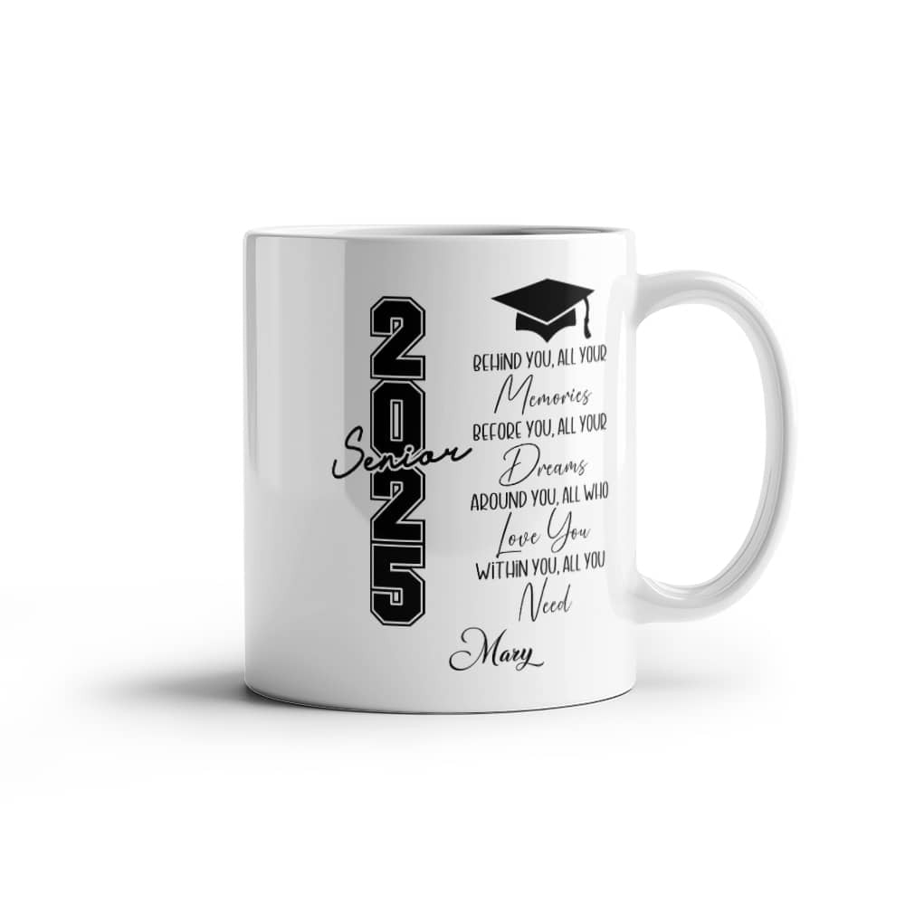 Class of 2025 Graduation White Ceramic Mug-[Heartfelt Family Gift]