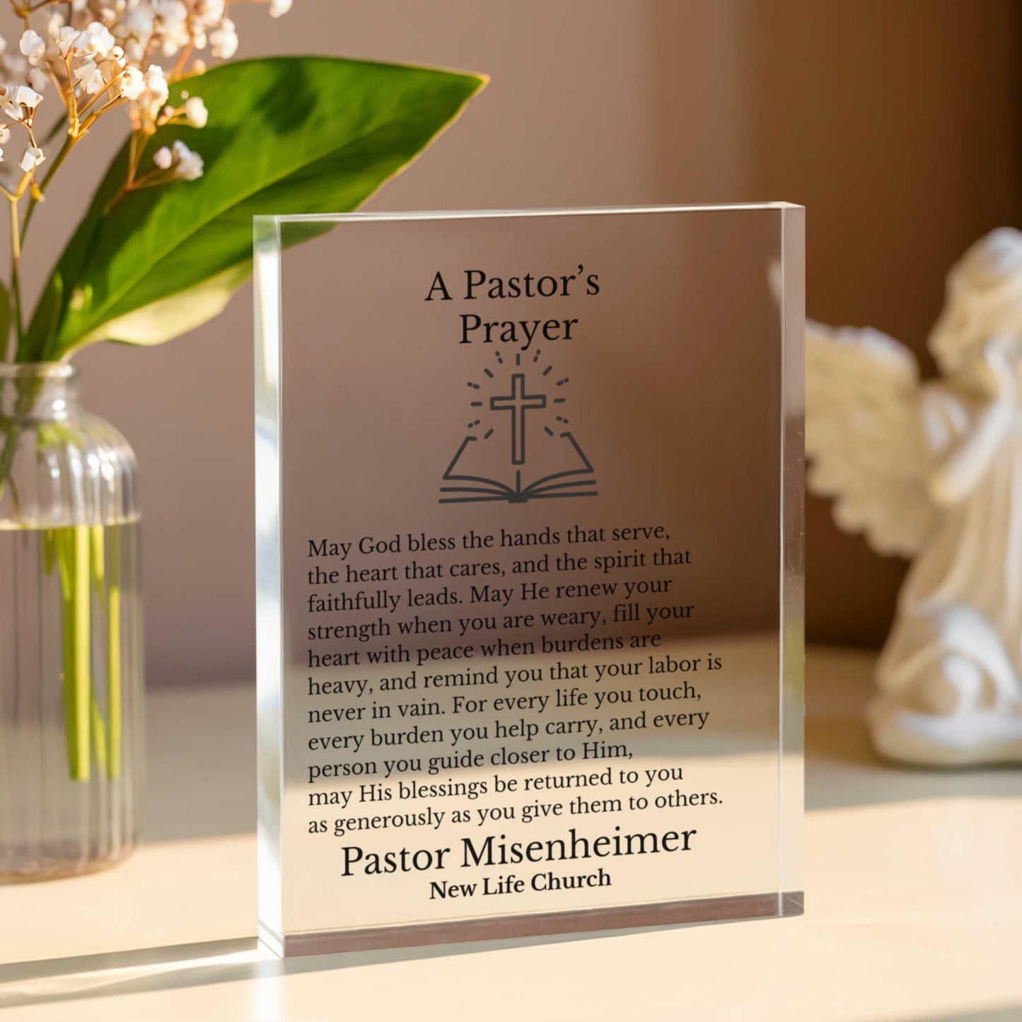 A Pastor's Prayer Appreciation Plaque