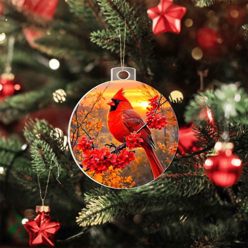 Cardinal Acrylic Ornament