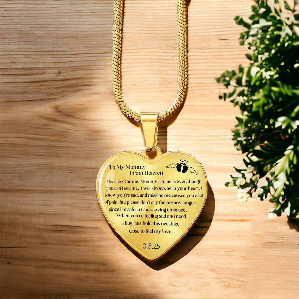 MIscarriage Baby loss necklace gift for mom-[Heartfelt Family Gift]