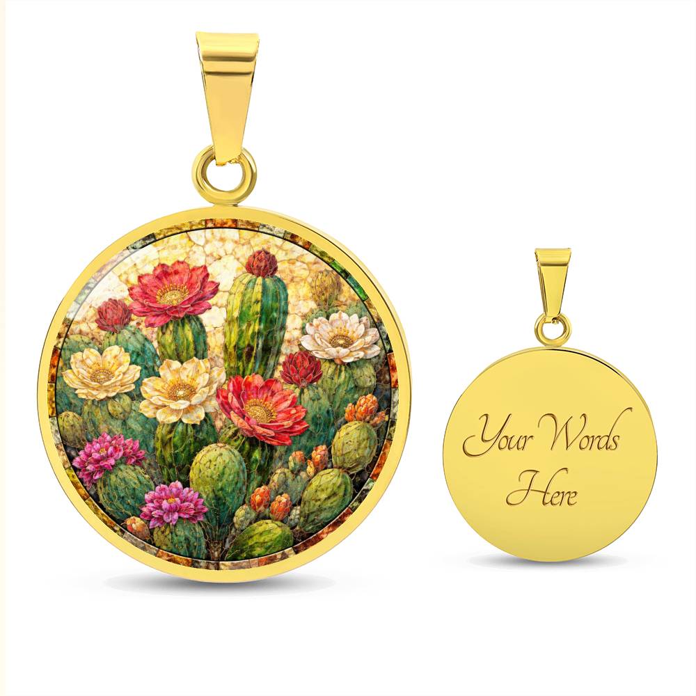 Cactus Personalized Engraved Necklace Bracelet or Keychain