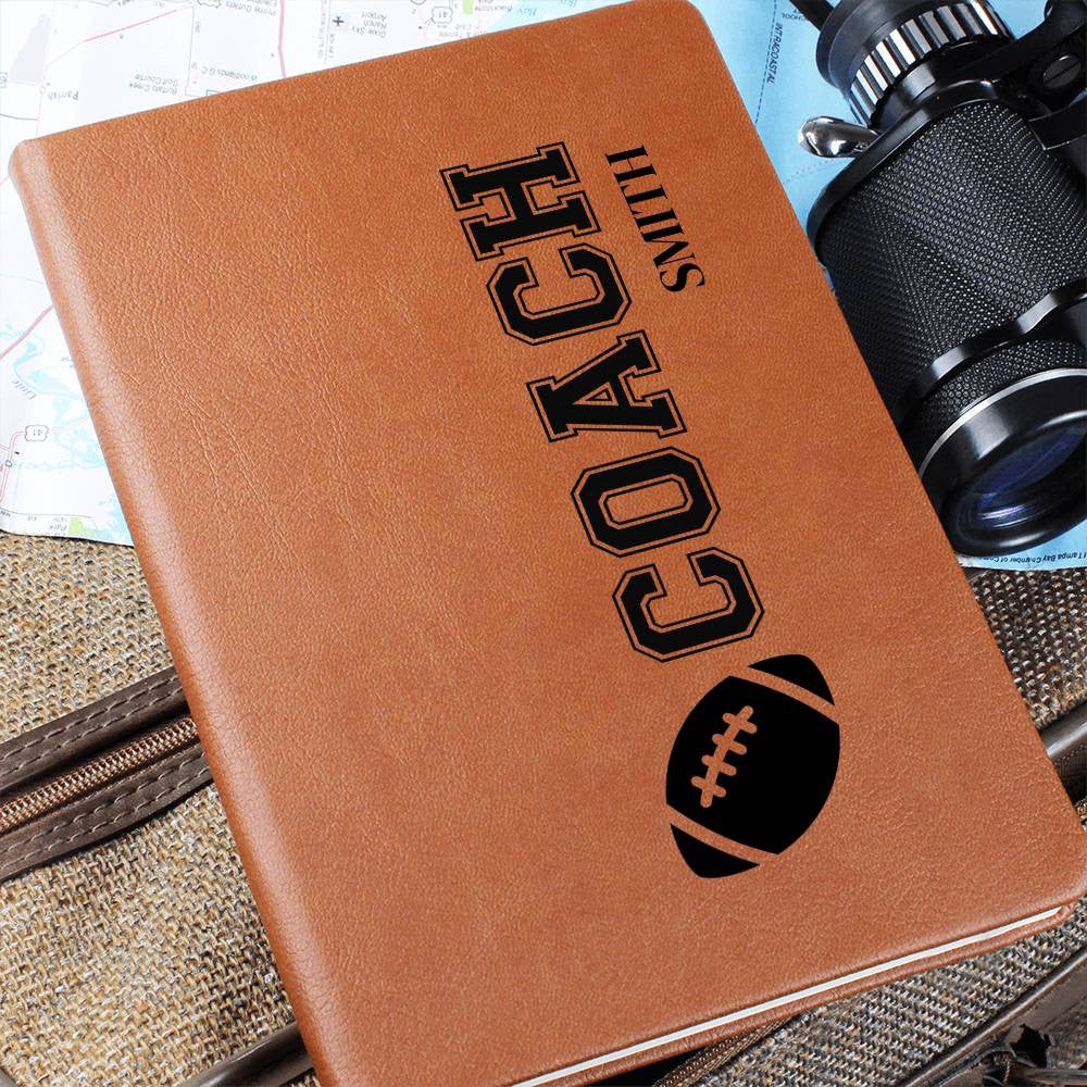 Personalized Football Coach Journal-[Heartfelt Family Gift]