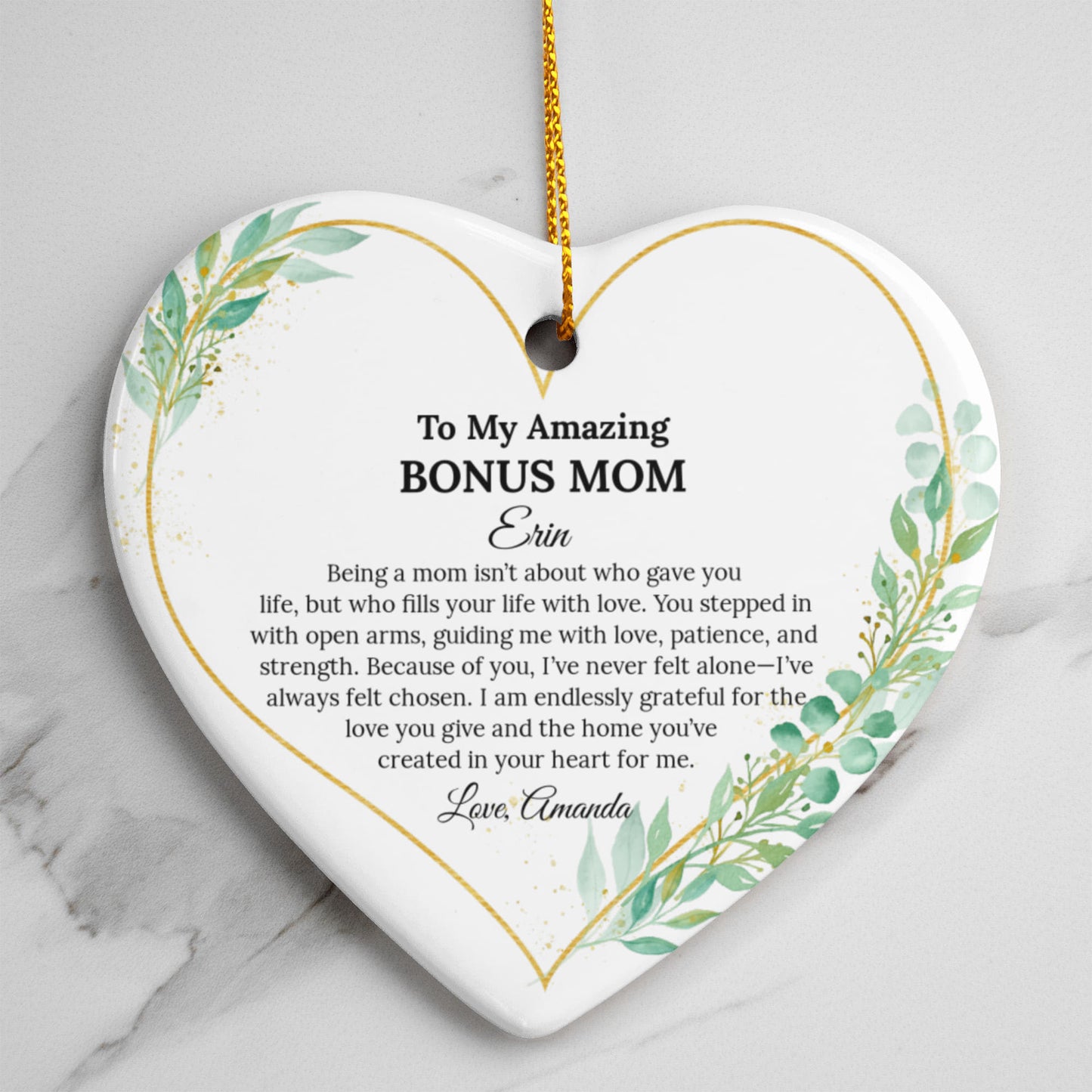 Ceramic Heart Ornament