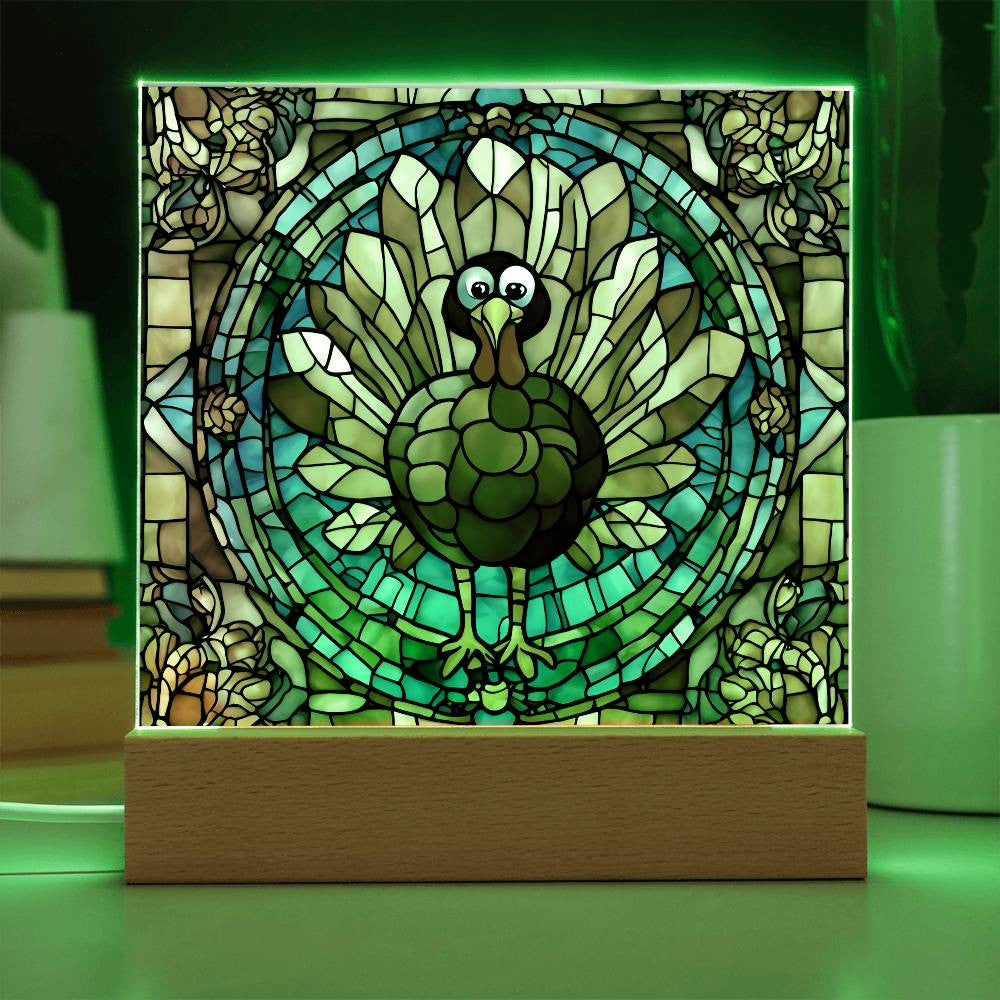 Thanksgiving turkey acrylic plaque-[Heartfelt Family Gift]