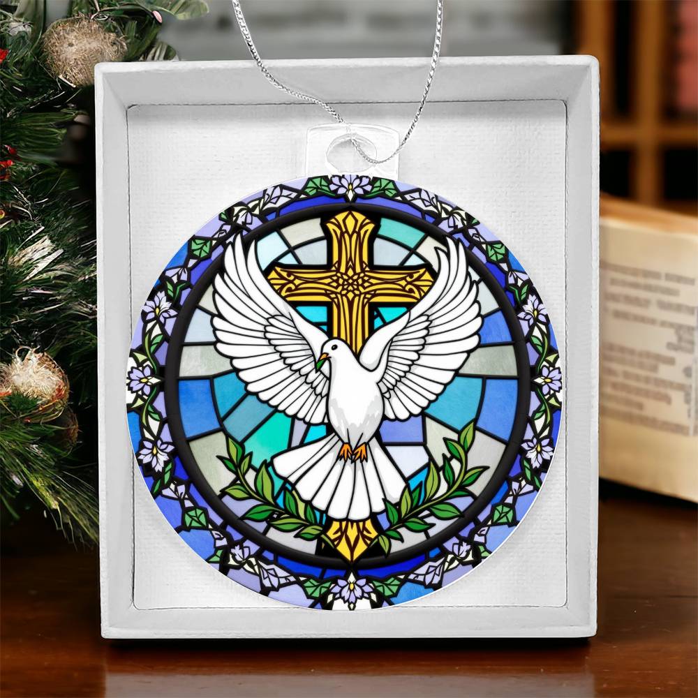 Dove Acrylic Ornament Plaque