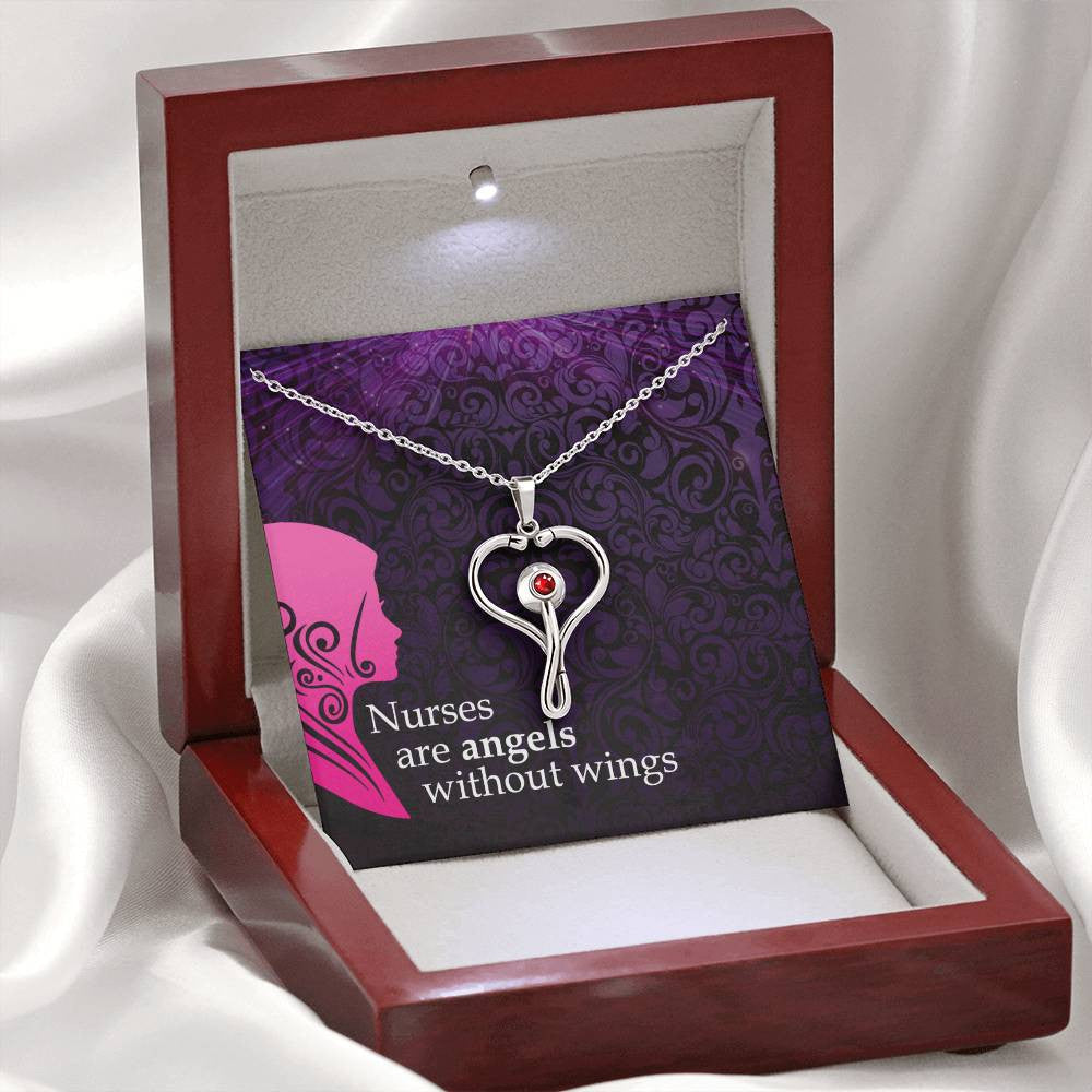 Nurse Stethoscope Necklace Gift-[Heartfelt Family Gift]