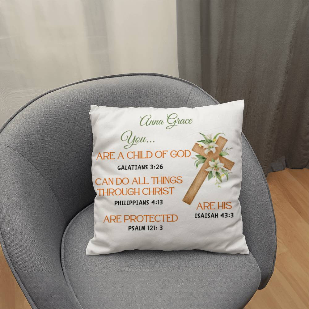 Personalized You Are Religious Quotes Classic Pillow-[Heartfelt Family Gift]
