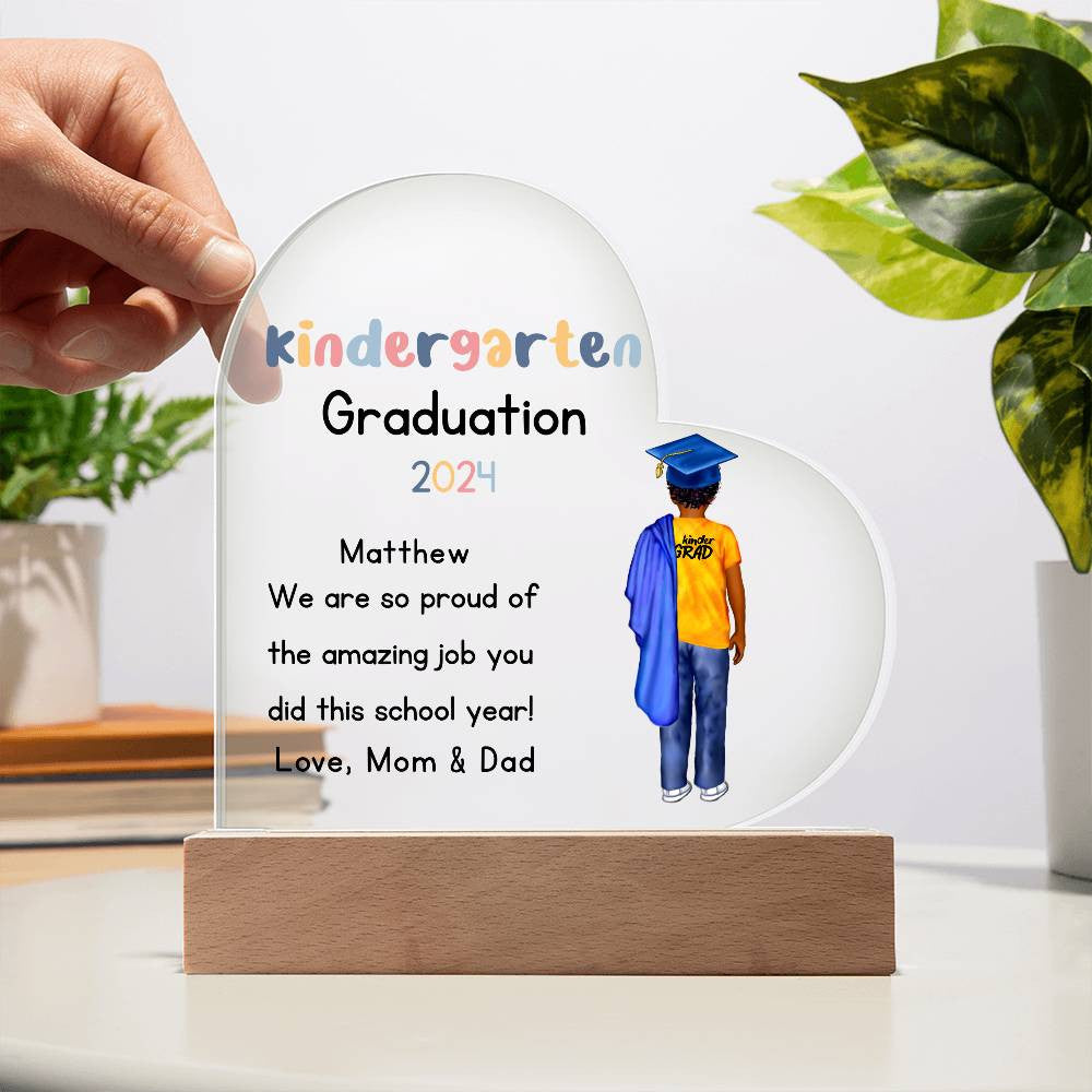Kindergarten Graduation Plaque-[Heartfelt Family Gift]