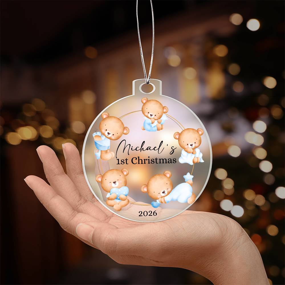 Baby's 1st Christmas Custom Ornament