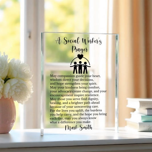 Social Worker Prayer Plaque