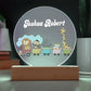 Safari Train Personalized Name Acrylic LED Nightlight-[Heartfelt Family Gift]