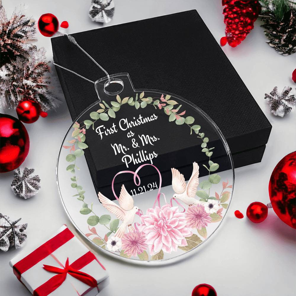 First Christmas as Mr & Mrs Ornament-[Heartfelt Family Gift]