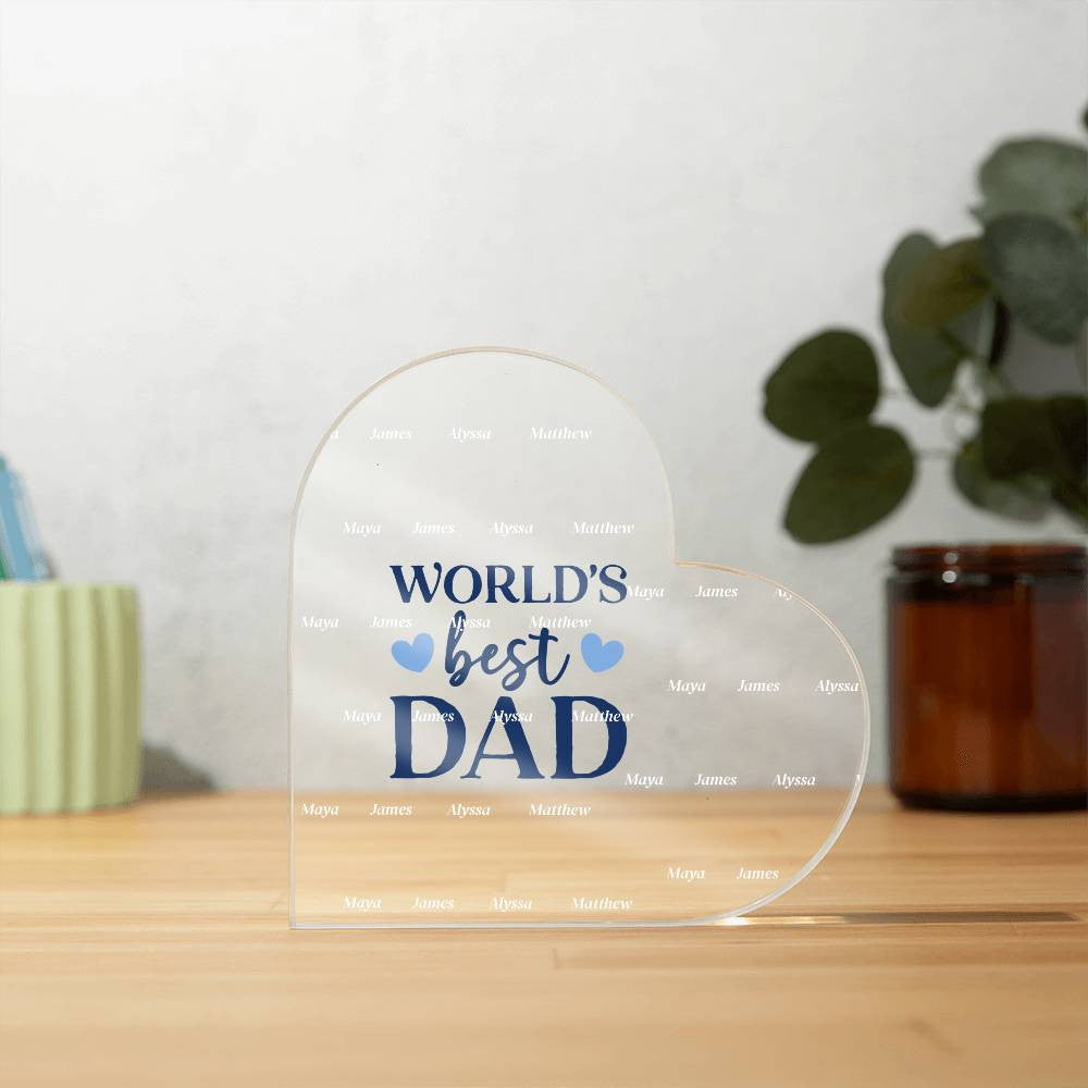 Acrylic Heart Plaque-[Heartfelt Family Gift]